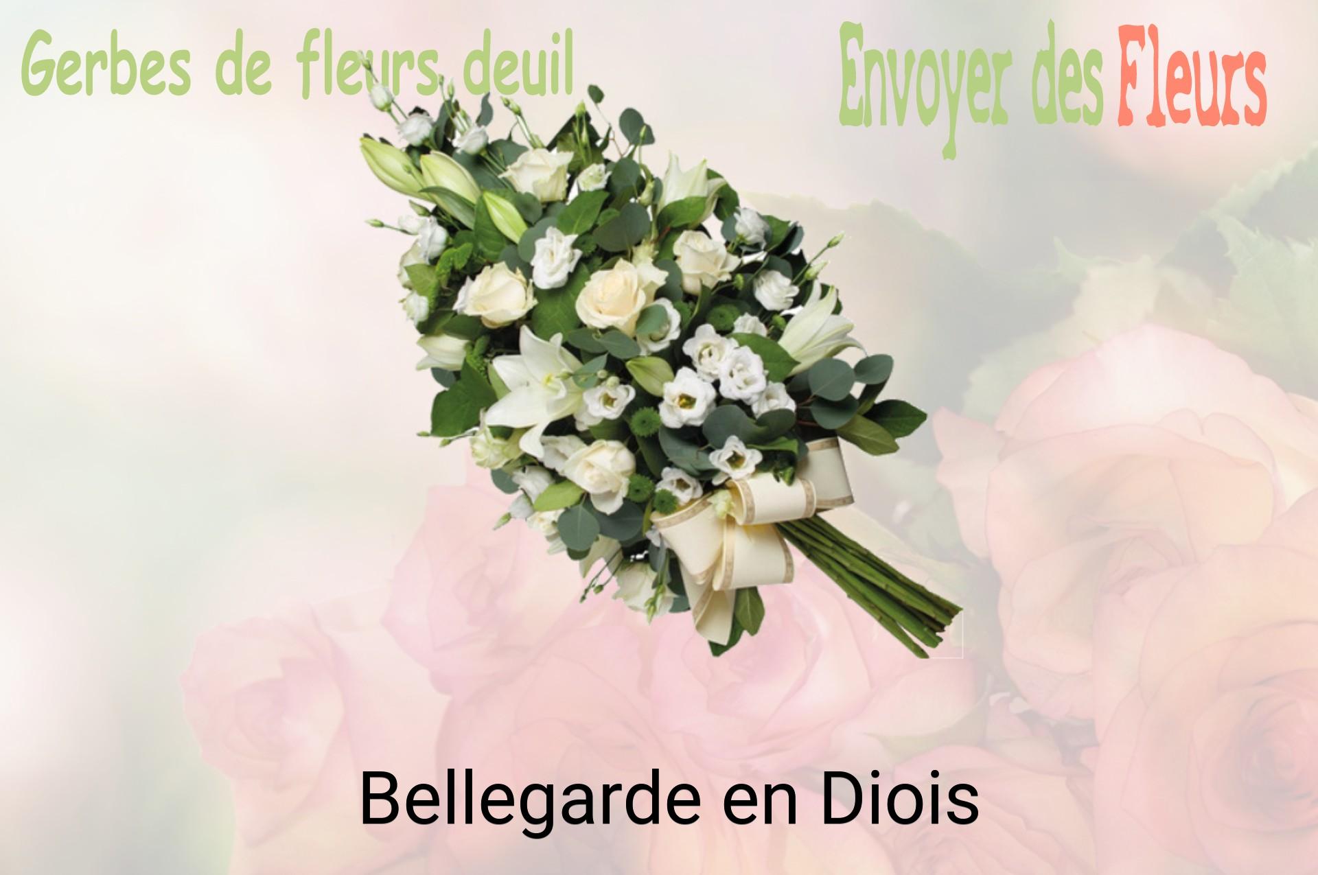 Gerbe de fleurs de deuil livrée à Bellegarde-en-Diois